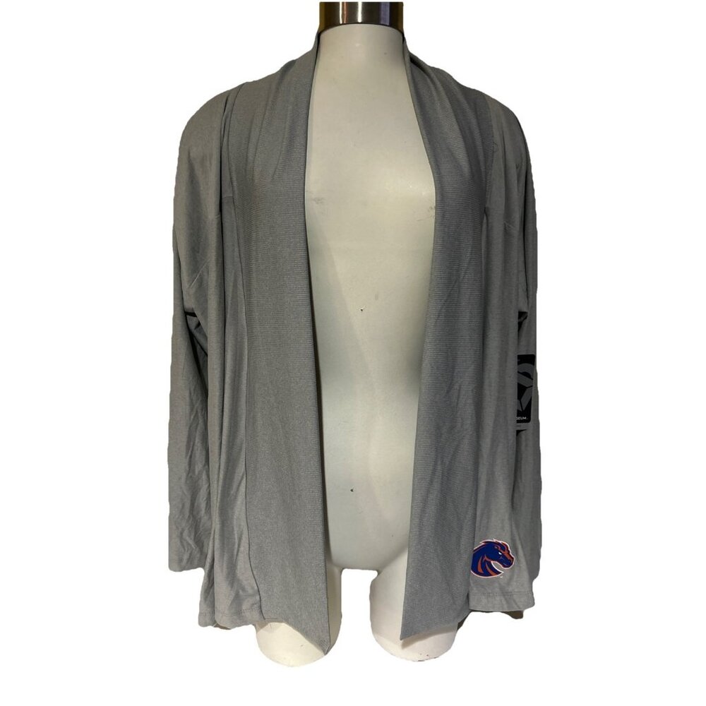NEW Boise State BSU Broncos Colosseum Gray Lightweight Cardigan Jacket Women's M